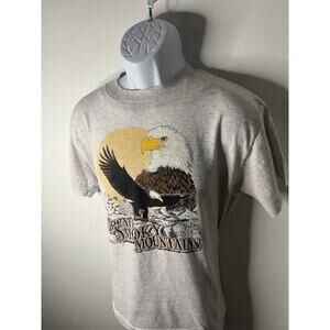 Vintage Single Stitch Nature Shirt 90s Bald Eagle Made In USA HEF-T Size Large